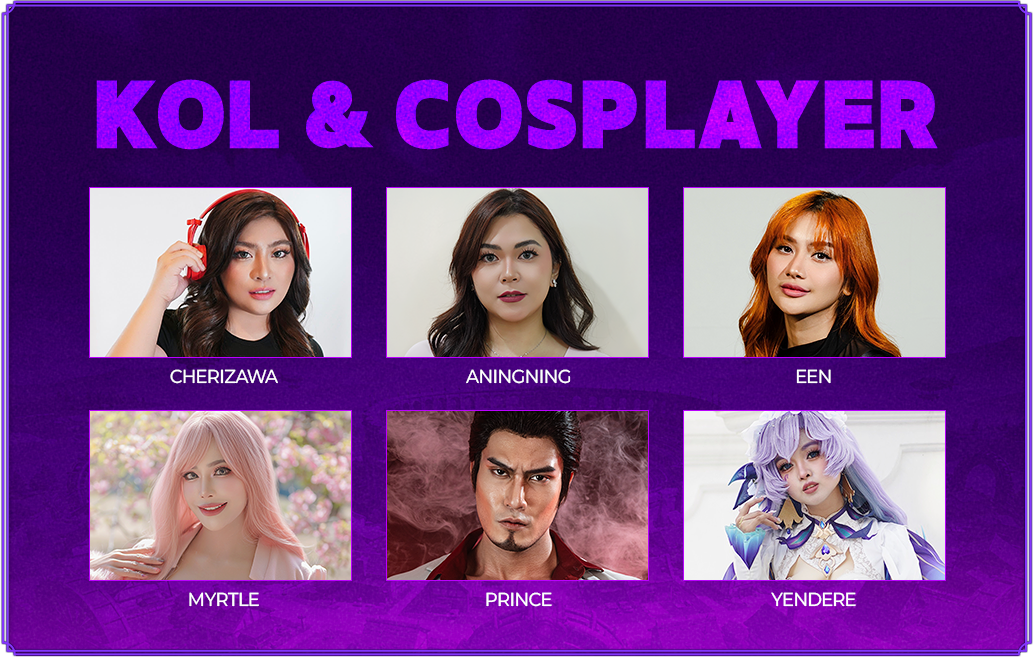 KOL & Cosplayer - CHERIZAWA, ANINGNING, EEN, MYRTLE, PRINCE, YENDERE